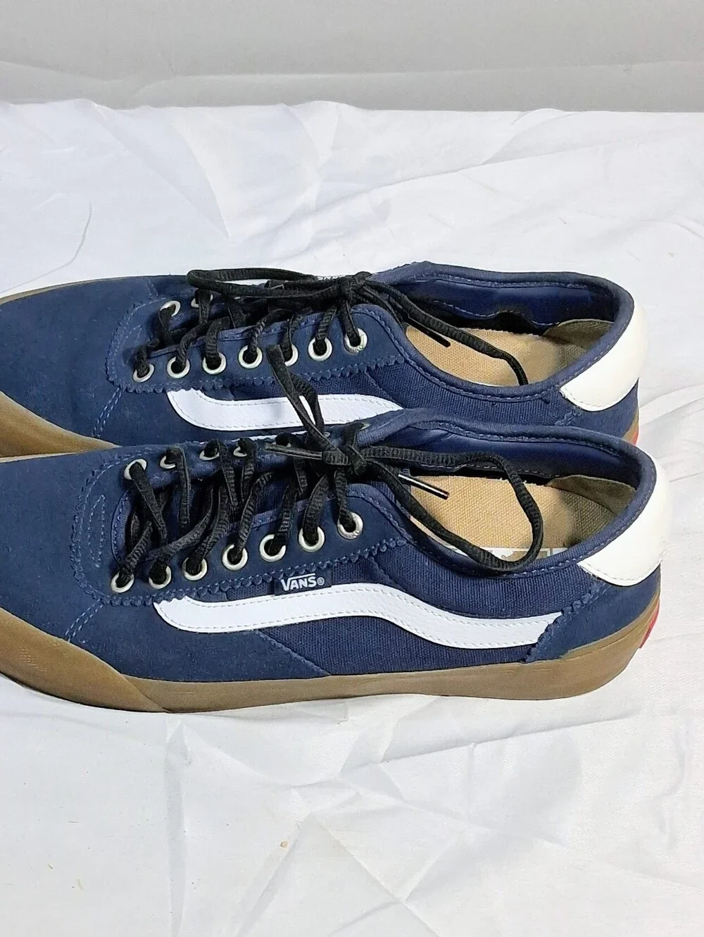 Size 10 Vans Suede Blue  Gum Soles Chima Ferguson Durable Pro Skateboard Shoes